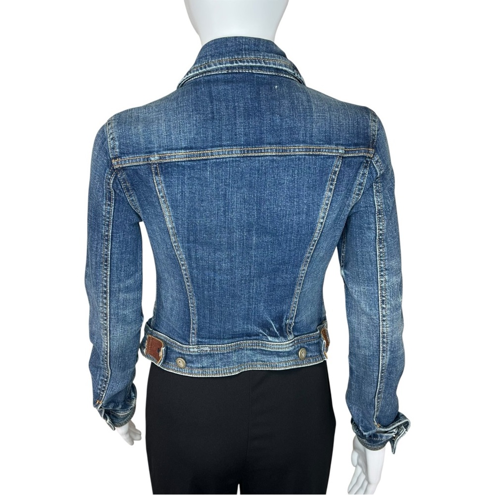 Pilcro and the Letterpress Anthropologie Blue Jean Jacket XS - Picture 5 of 7